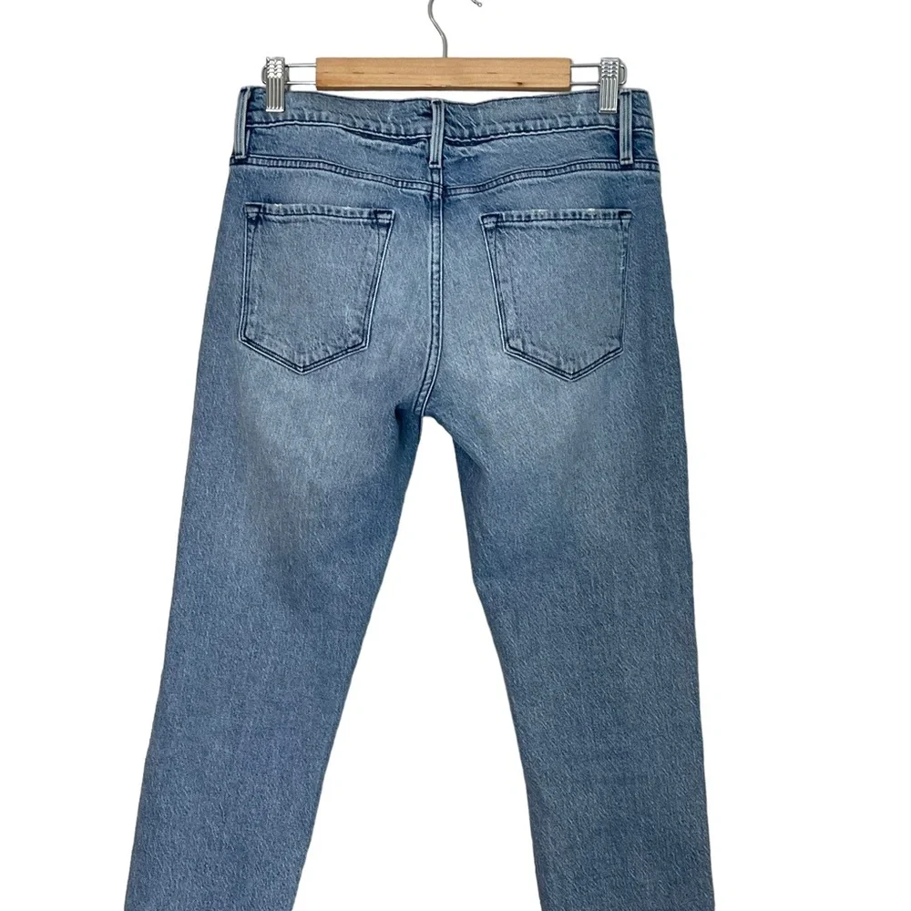 Frame Womens Le Garcon Beldon Rips Straight Leg Jeans Size 25 Distressed - Picture 4 of 12